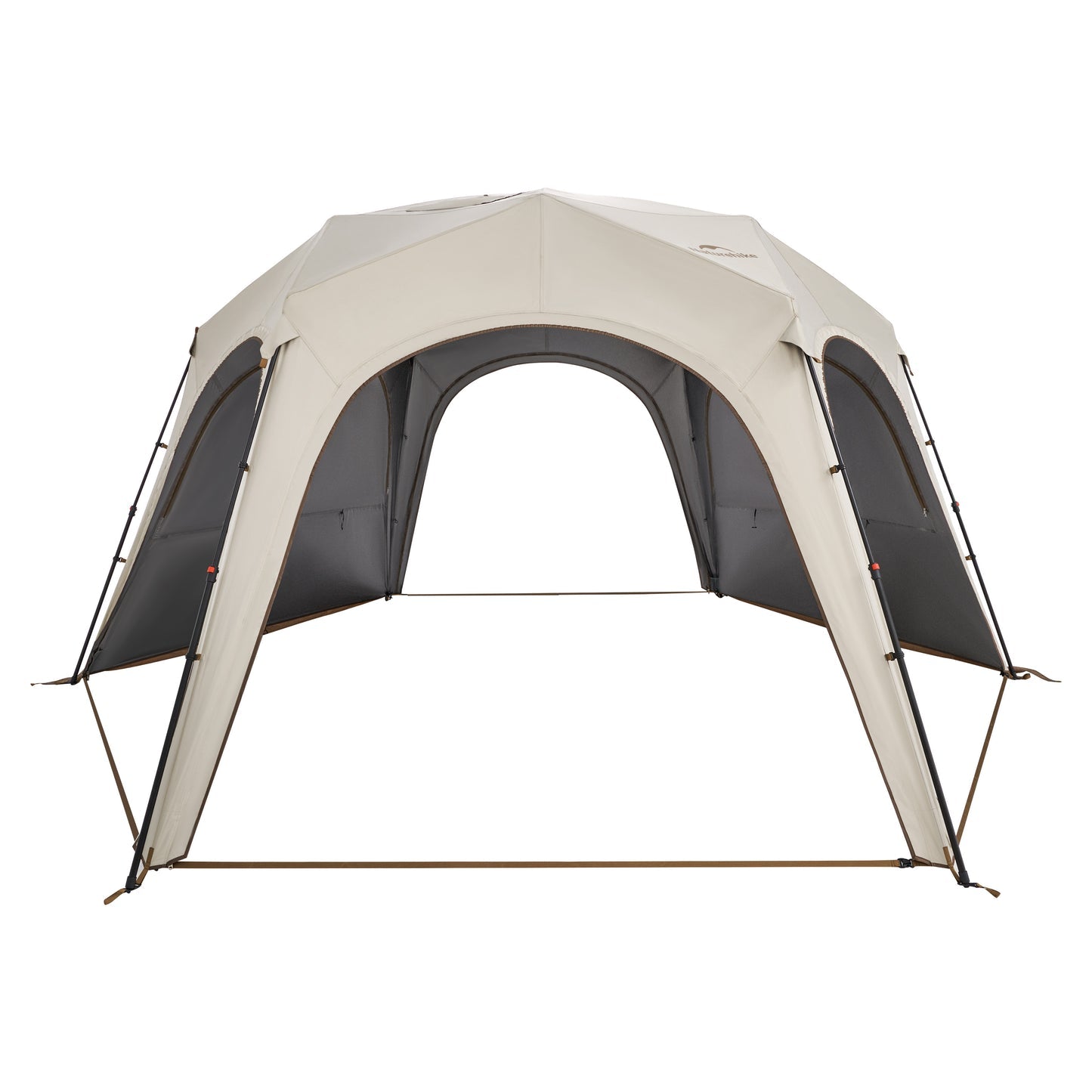 naturehike quick open tent Naturehike Cloud Boundar Quick Opening Canopy - Hexagonal - Quicksand Gold (462*400*224)