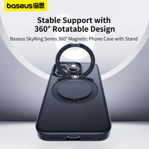 Baseus CyberLoop Series Magnetic Case for iPhone 15 Pro - Frosted Black