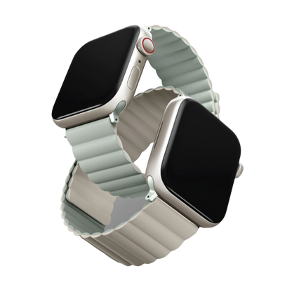 Uniq Revix Reversible Magnetic Apple Watch Strap 41/40/38mm - Sage/Beige