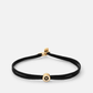 Opus Sapphire Metric 2.5Mm Rope Bracelet, Gold Vermeil W/Enamel-Black