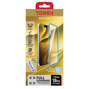 Torrii Bodyglass Screen Protector for iPhone 18 Pro (6.3”) Anti-bacterial – Privacy