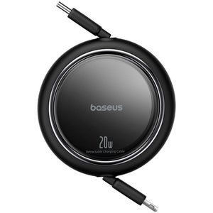 Baseus Free2Pull Retractable Charging Cable USB-C to Lightning 20W 1m Cluster Black