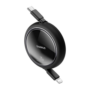 Baseus Free2Pull Retractable Charging Cable USB-C to Lightning 20W 1m Cluster Black