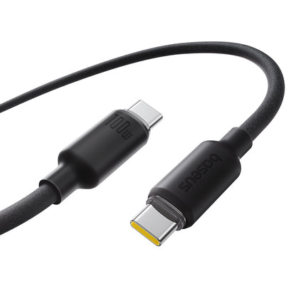 Baseus Foamed Silicone Fast Charging Data Cable USB-C to USB-C 100W Comic Black 2m