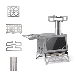 Naturehike Ice Field Ranger Desktop Firewood Stove - Silver