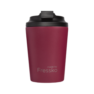 كوب FRESSKO Camino سعة 340 مل / 12 أونصة، من الفولاذ المقاوم للصدأ - أحمر