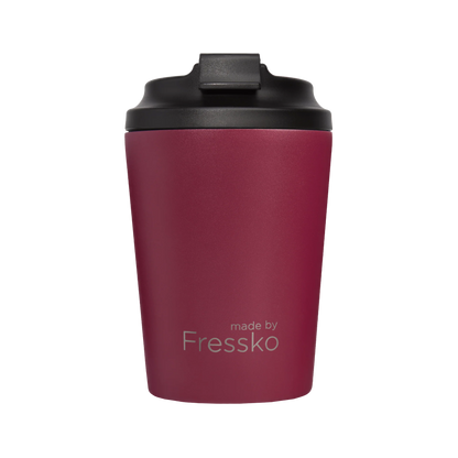 كوب FRESSKO Camino سعة 340 مل / 12 أونصة، من الفولاذ المقاوم للصدأ - أحمر