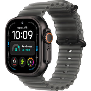 Apple Watch Ultra 4 GPS + Cellular 49mm Black Titanium Case with Translucent Black Ocean Band
