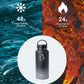 Buzio Trio Series Water Bottle with 3 Lids and Sleeve 1L - Shadow