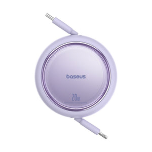 Baseus Free2Pull 1m USB-C to Lightning 20W Retractable Cable – Purple