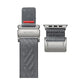 AULUMU G03 Titanium Alloy Mag Buckle Nylon Strap For Apple Watch 42/44/45/46/49mm - Gray