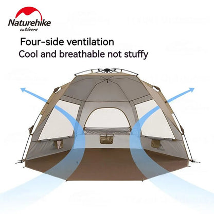 Naturehike Automatic Beach Tent - Brown (245*136*136)