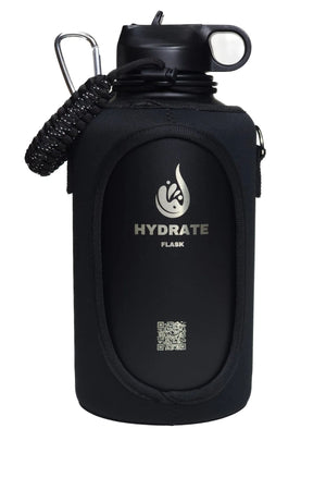 HydrateFlask Vacuum Water Bottle 2L - Full Black