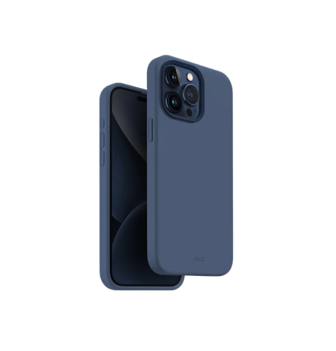 Uniq Hybrid Iphone 15 Pro 6.1 Magclick Charging Lino Hue - كحلي (أزرق)