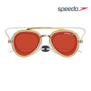 Speedo Sunny G Mariner Swim Goggles - Aviator Series - Mirror Gold