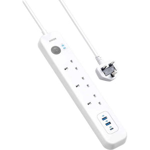 Anker PowerExtend USB-C 6-in-1 3 PowerStrip - White