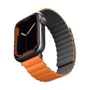 Uniq Revix Reversible Magnetic for Apple Watch Strap 42/44/45mm Charcoal (Grey/Orange)