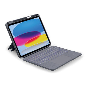 حافظة لوحة المفاتيح الذكية LZEL ZenKey Neura Series لأجهزة iPad 10.9 | 11 بوصة (A16) 2025 - أسود