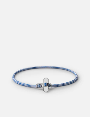 Metric 2.5Mm Rope Bracelet, Sterling Silver-Light Blue