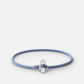 Metric 2.5Mm Rope Bracelet, Sterling Silver-Light Blue