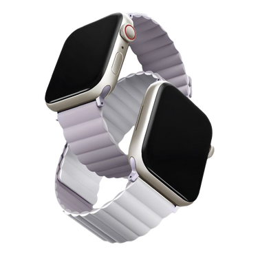 حزام ساعة Apple المغناطيسي القابل للعكس من Uniq Revix مقاس 41/40/38 ملم - أرجواني (أرجواني/أبيض)
