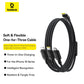 Baseus Silky One-for-Three Fast Charging Cable USB-C to M+L+C 100W 1.5m Cosmic Black