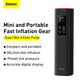 Baseus Super Mini Inflator Pump Black, 17 Cylinder