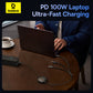 Baseus Free2Draw Retractable Crystal Fast Charging Data Cable Type-C to M+L+C 100W 1.1m Cluster Black