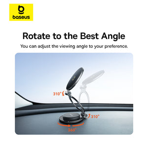 بيسوس حامل سيارة MagPro II المغناطيسي – لاصق أسود