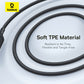 Baseus Silky One-for-Three Fast Charging Cable USB-C to M+L+C 100W 1.5m Cosmic Black