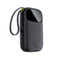 Baseus EnerFill FC31 Qpow 3 Digital Display Power Bank with USB-C+Lightning Cables 20000mAh 45W Cosmic Black
