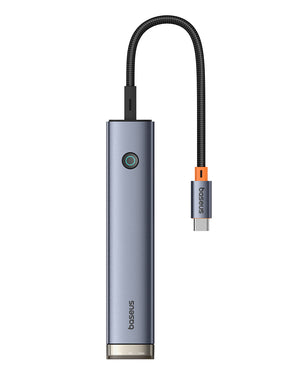 Baseus UltraJoy Series 6-Port HUB AIR Space Grey（Type-C to HDMI4K@60Hz*1+USB3.0*2+USB2.0*1+Type-C3.0*1+PD*1）