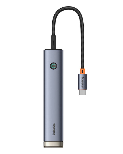 Baseus UltraJoy Series 6-Port HUB AIR Space Grey（Type-C to HDMI4K@60Hz*1+USB3.0*2+USB2.0*1+Type-C3.0*1+PD*1）