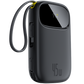 Baseus EnerFill FC31 Qpow 3 Digital Display Power Bank with USB-C+Lightning Cables 20000mAh 45W Cosmic Black