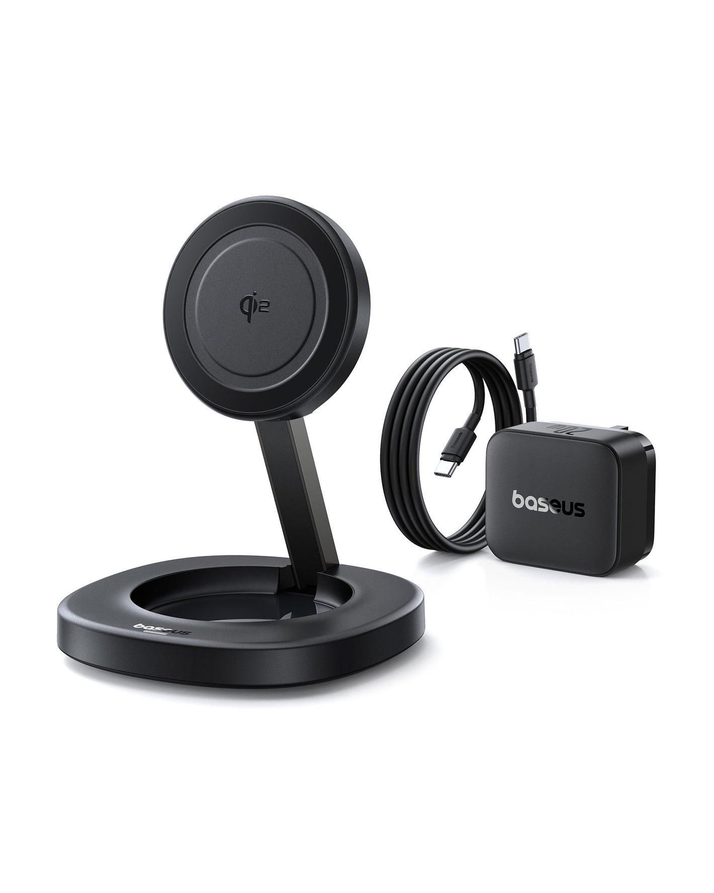 Baseus EnerFill FF11 Foldable Wireless Charger 15W – Black