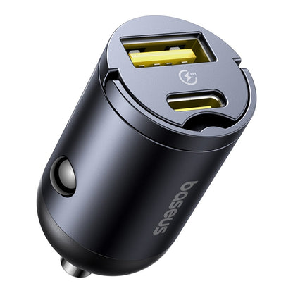 Baseus Tiny Star Mini Car Charger 30W (U+C) – Black