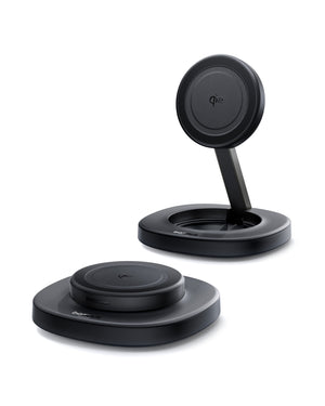 Baseus EnerFill FF11 Foldable Wireless Charger 15W Cosmic Black (20W Power Adapter UK + 1m C-C Data Cable Black Included)