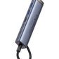 Baseus UltraJoy Series 6-Port HUB AIR Space Grey（Type-C to HDMI4K@60Hz*1+USB3.0*2+USB2.0*1+Type-C3.0*1+PD*1）