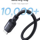 Baseus PicoGo Magnetic Liquid Silicone Fast Charging Cable USB-C to USB-C 240W 1m Cosmic Black
