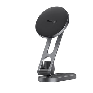 Baseus T-Space Series Folding Metal Car Mount Magnetic Phone Holder Frost Silver