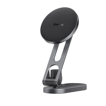 Baseus T-Space Series Folding Metal Car Mount Magnetic Phone Holder Frost Silver