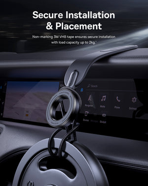 بيسوس حامل سيارة مغناطيسي C02 Go – أسود