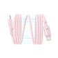 Baseus PicoGo Magnetic Liquid Silicone Fast Charging Cable USB-C to USB-C 240W 1m Baby Pink
