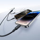 Baseus Silky One-for-Three Fast Charging Cable USB-C to M+L+C 100W 1.5m Cosmic Black
