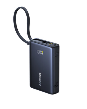 بيسوس باور بانك PicoGo الرقمي 10000mAh 45W – أسود