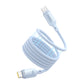 Baseus PicoGo Magnetic Liquid Silicone Fast Charging Cable USB-C to USB-C 240W 1m Galaxy Blue
