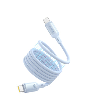 Baseus PicoGo Magnetic Liquid Silicone Fast Charging Cable USB-C to USB-C 240W 1m Galaxy Blue
