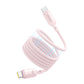 Baseus PicoGo Magnetic Liquid Silicone Fast Charging Cable USB-C to USB-C 240W 1m Baby Pink