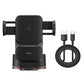 Baseus Wisdom Series Auto Alignment Car Mount Wireless Charger（QI 15W)（Suction Cup Version) Cluster Black