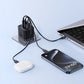 Baseus Palm Fast Charger 2C+U 65W UK Cluster Black (With: Baseus Mini White Cable Type-C to Type-C 100W(20V/5A) 1m Cluster Black)